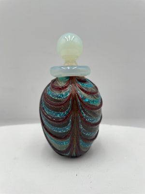 R. Paoletti Style Murano Blown Glass Art Lidded Perfume Bottle