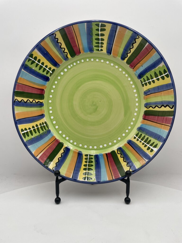 Lamas Italy Colorful Mariachi Platter for Crate & Barrel