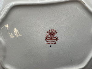 Mason's Patent Ironstone Mandalay Gilt Blue White Floral Lidded Tureen Set (4 Pcs)