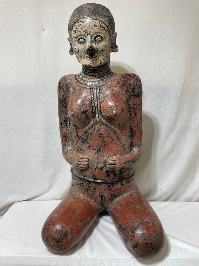 Large Replica Nayarit Seated Female Fertility Goddess