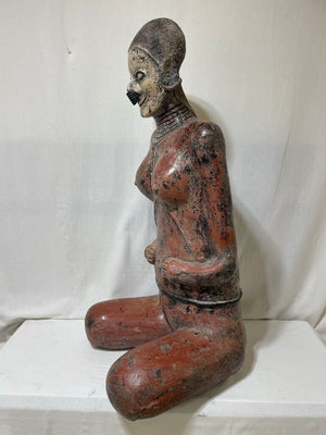 Large Replica Nayarit Seated Female Fertility Goddess
