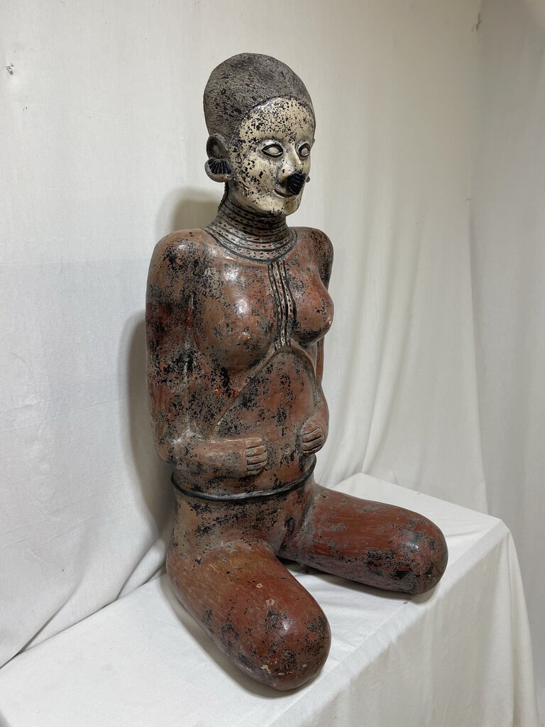 Large Replica Nayarit Seated Female Fertility Goddess