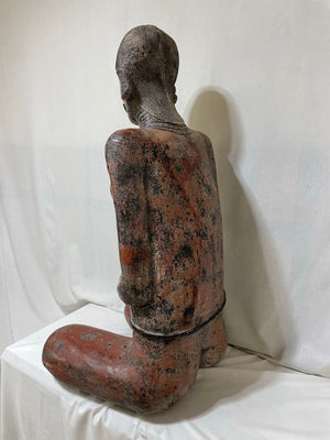 Large Replica Nayarit Seated Female Fertility Goddess
