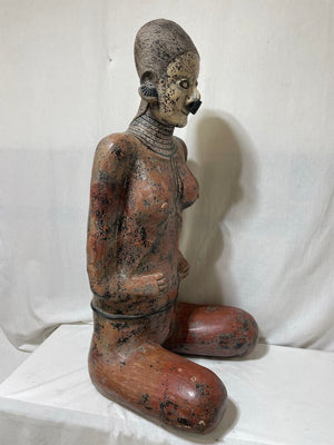 Large Replica Nayarit Seated Female Fertility Goddess