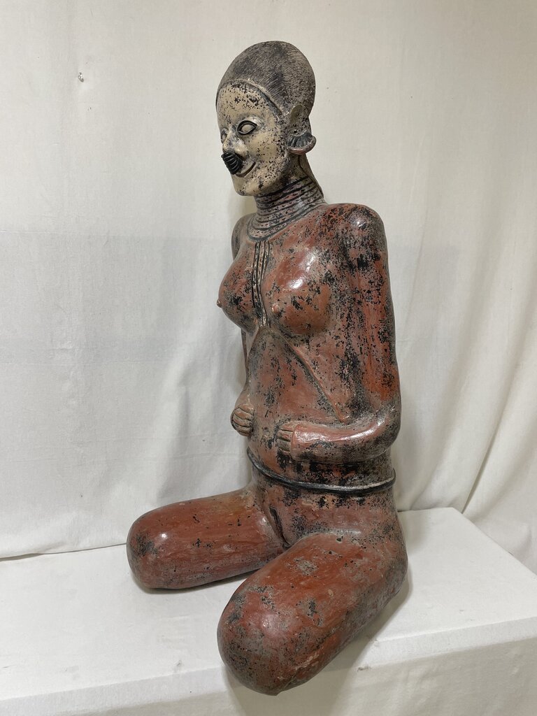 Large Replica Nayarit Seated Female Fertility Goddess