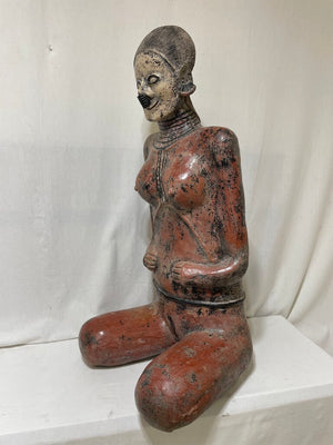 Large Replica Nayarit Seated Female Fertility Goddess