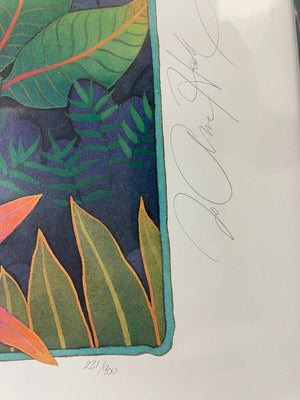 Jo Anne Hook Wompoo Pigeons & Rainbow Birds..."LTD Signed Serigraph #231/900 1991