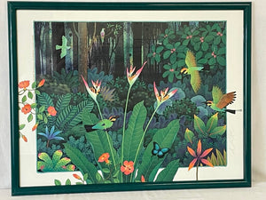 Jo Anne Hook Wompoo Pigeons & Rainbow Birds..."LTD Signed Serigraph #231/900 1991