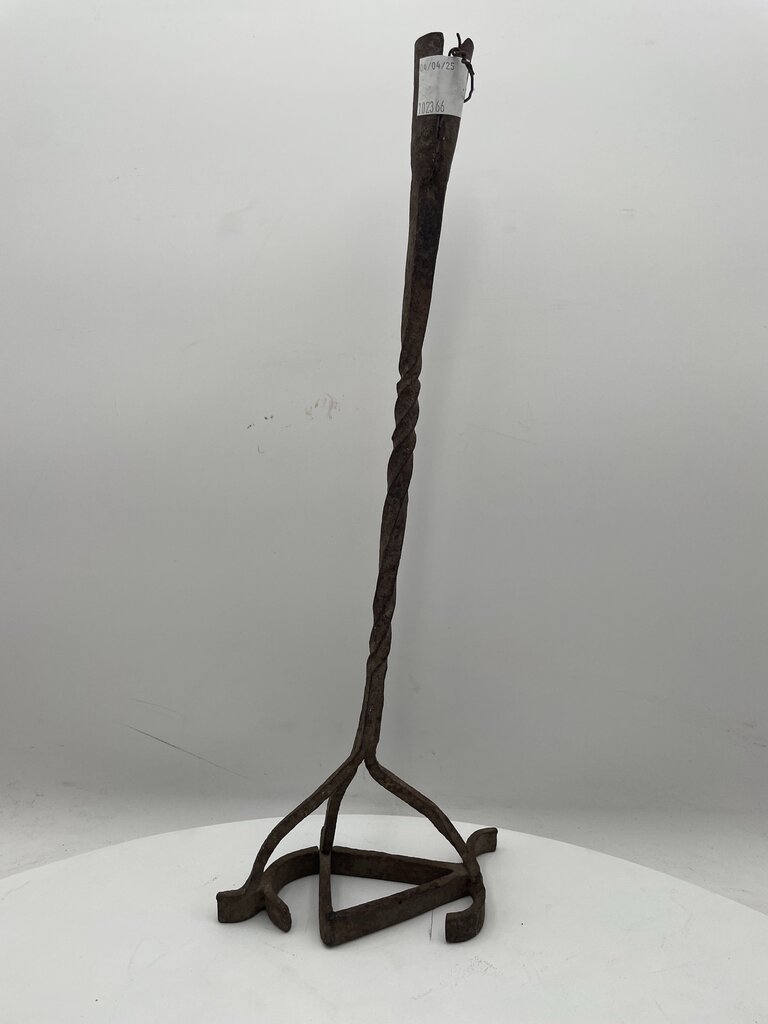 Vintage Branding Iron Candle Stick Holder