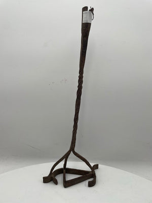 Vintage Branding Iron Candle Stick Holder