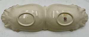 Vintage Lenox Gold Tipped Angel Wings Design 2 Part Condiment Dish