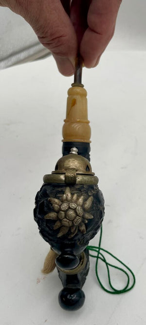 Vintage Bruyere Garantie Lidded Black Forest Wood Lidded Pipe (4Pcs)