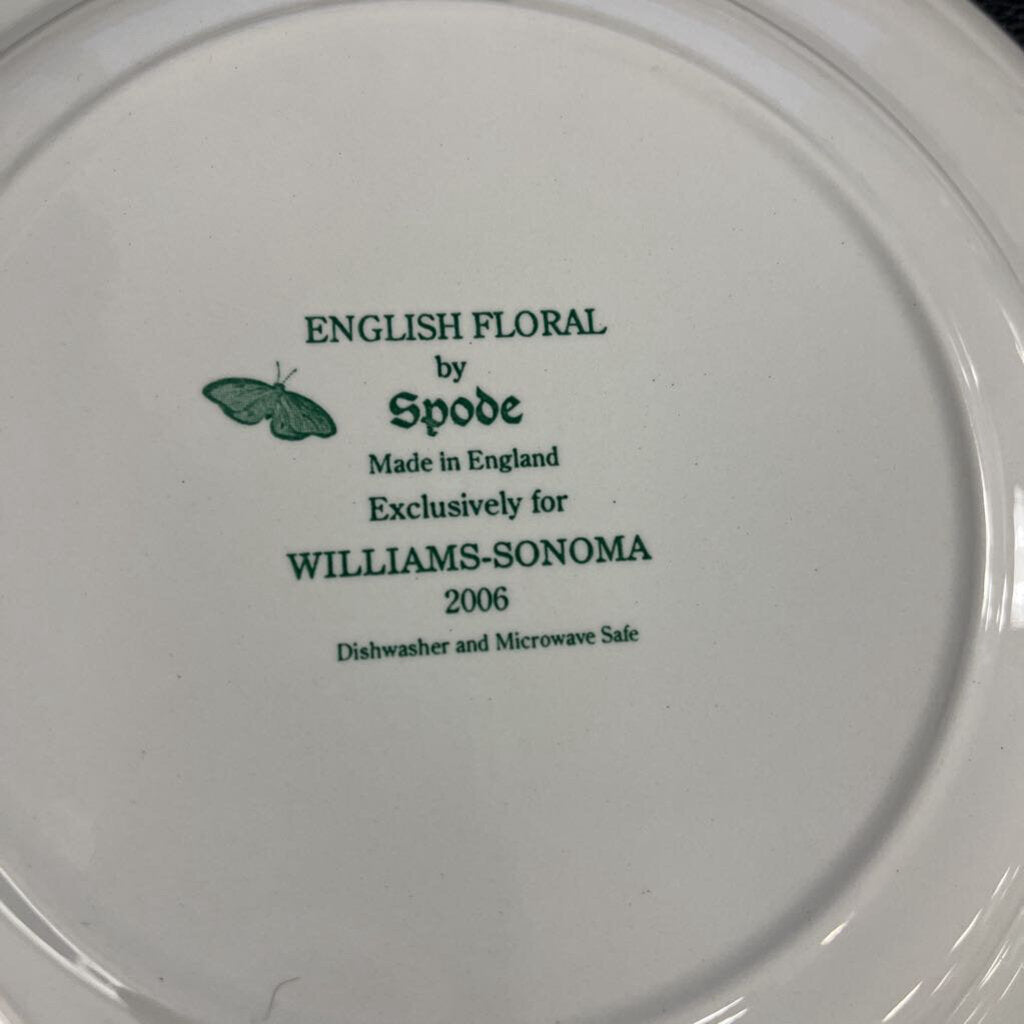 Spode English Floral Clematis 9" Luncheon Plate $10 Each