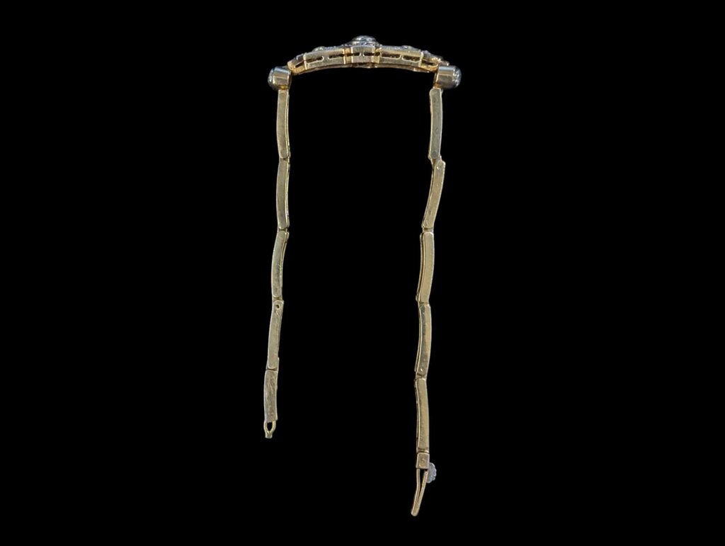 Diamond Bracelet Yellow Gold & Platinum 6"