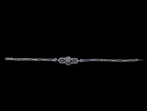 Diamond Bracelet Yellow Gold & Platinum 6"