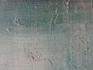 Laura Gunn "Peacock on Aqua" Canvas Art