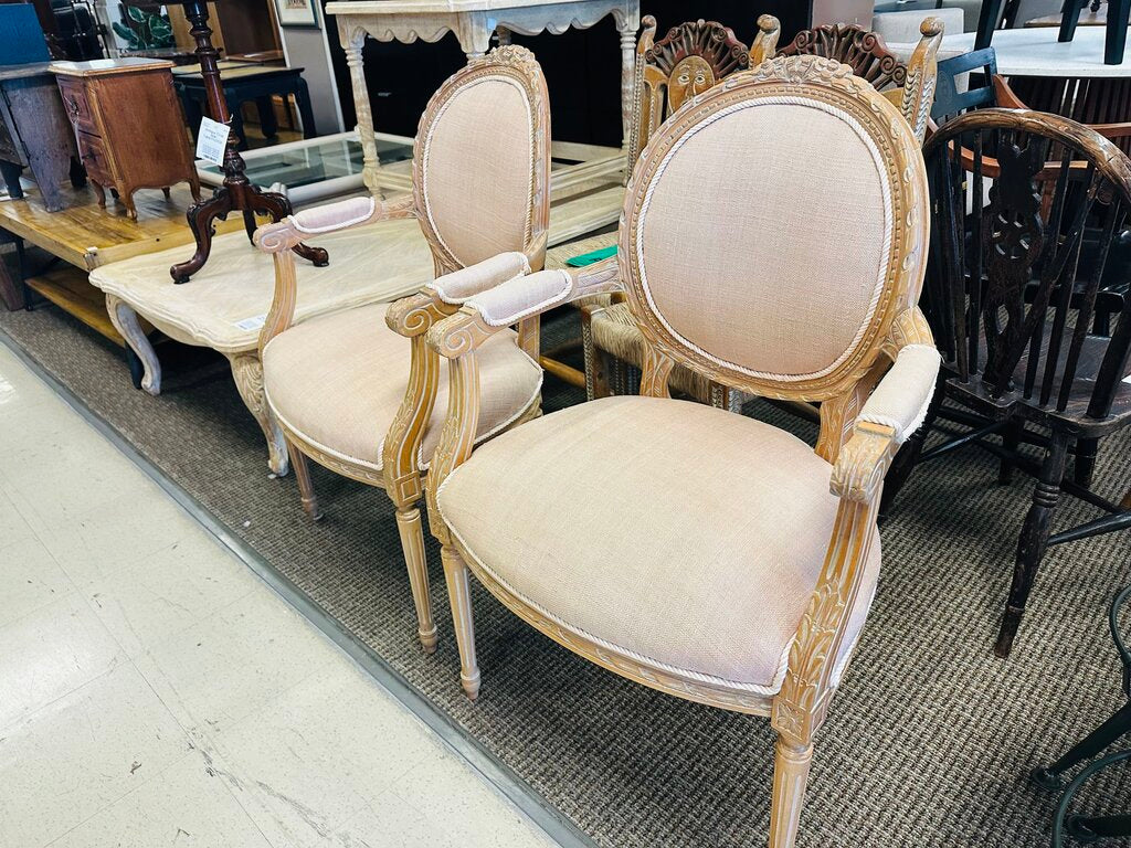 French Carved Armchairs (pair)