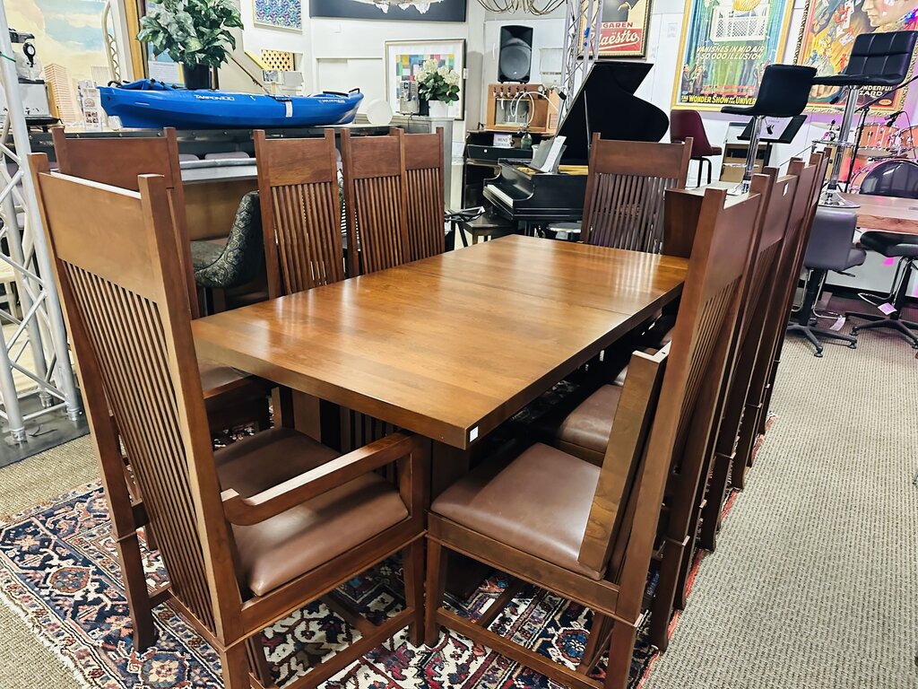 Frank Lloyd Copeland Dining Set (Table, 2 leavs, 10 chairs)