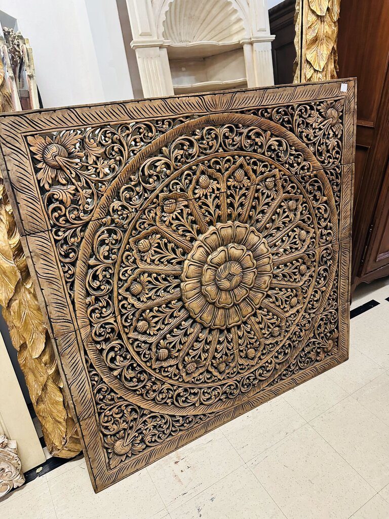 Square Carved Wood Panel 48x48