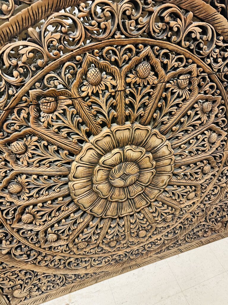 Square Carved Wood Panel 48x48