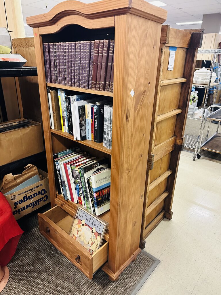 Single Drawer Bookcase 20x12x68