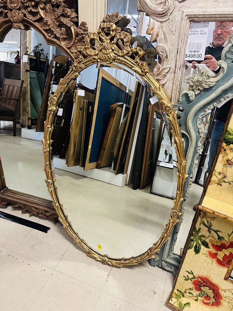 F B Decorative Art Giltwood Mirror 30x49