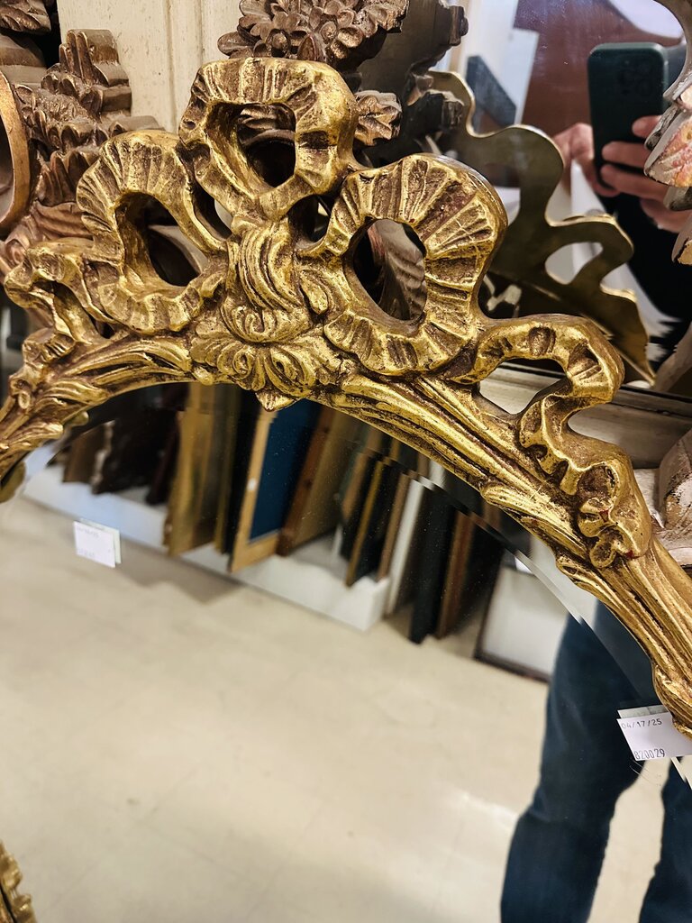 F B Decorative Art Giltwood Mirror 30x49