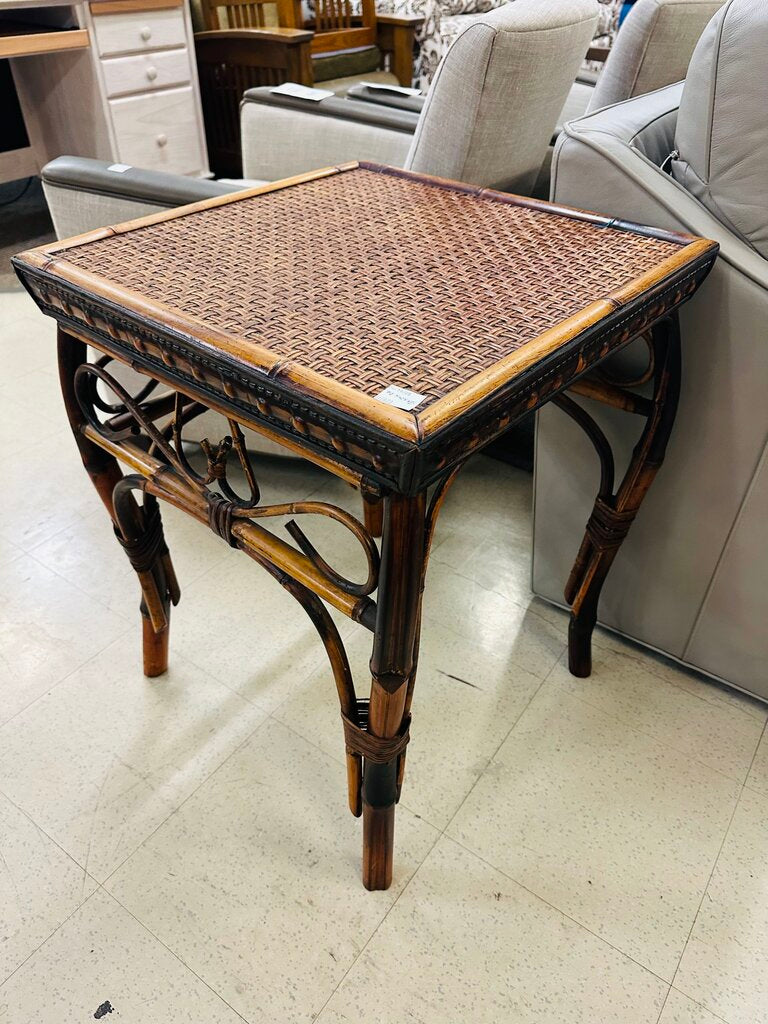 Bamboo Side Table 20.5x20.5x26.5