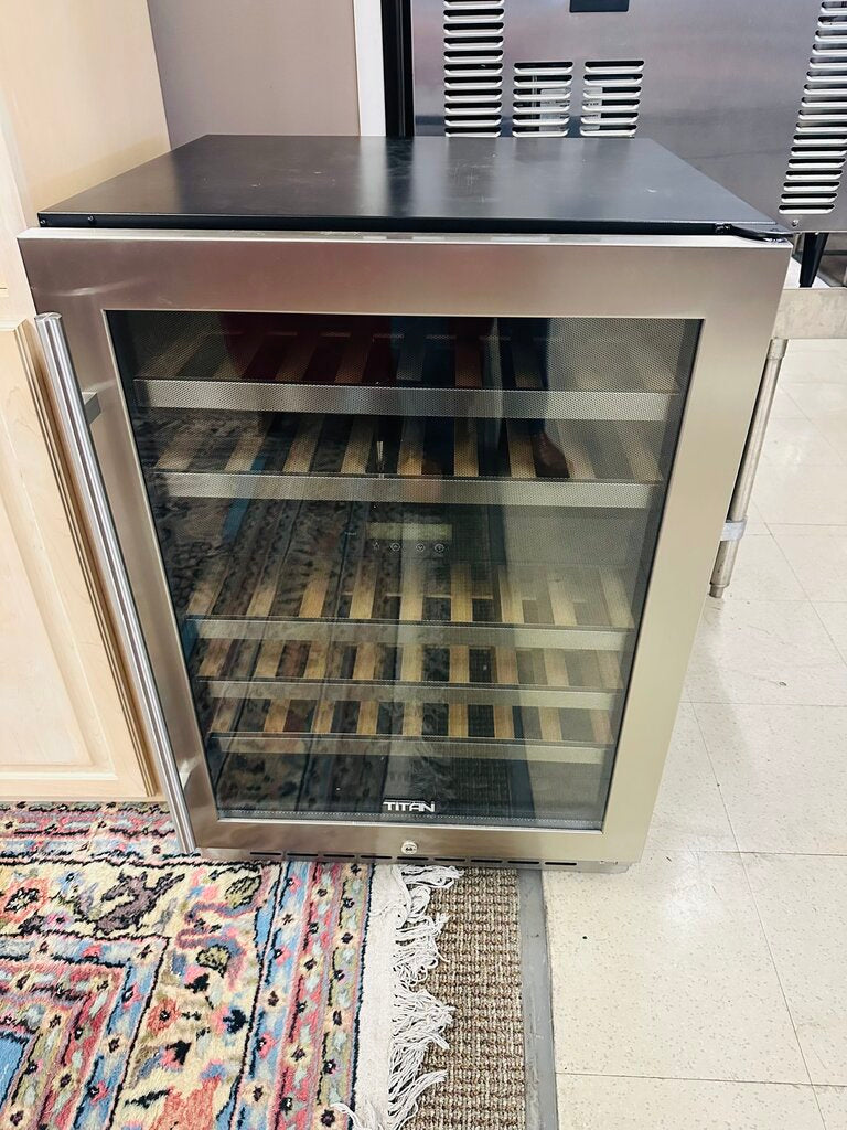 Titan 46 Bottle Stainless Steel Wine Cooler MSRP $1700 (23x23x34)