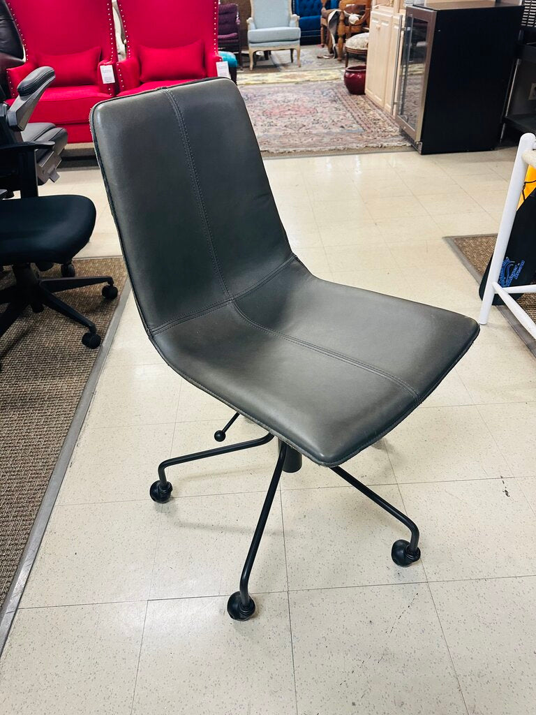 West Elm Slope Leather Office Chair MSRP $350