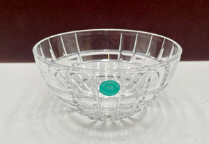 Tiffany & Co. Plaid Cut Crystal Bowl 4.5"