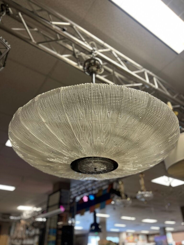 Vintage Murano Piastra Glass Disc Chandelier