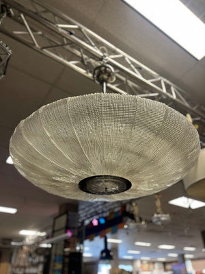 Vintage Murano Piastra Glass Disc Chandelier
