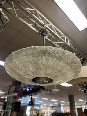 Vintage Murano Piastra Glass Disc Chandelier