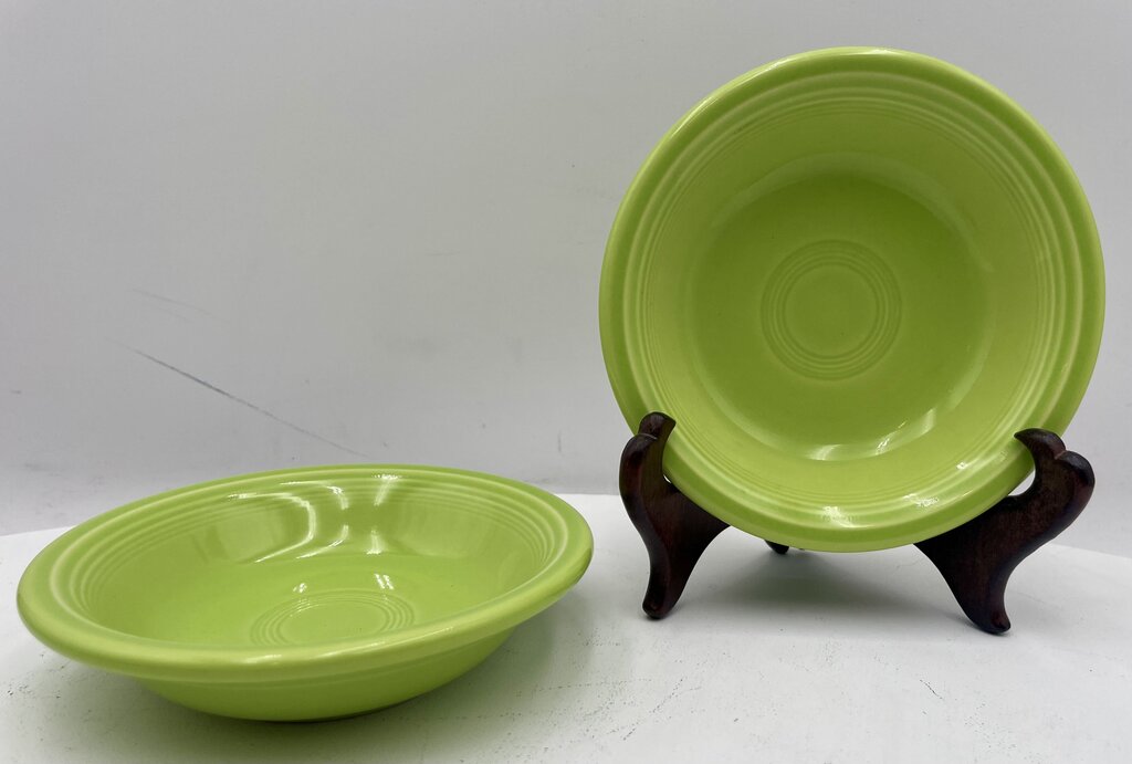 Fiesta Homer Laughlin Chartreuse Fruit/Dessert Sauce Bowl 5.3" by Miss Daisy's Consignment & Auction House