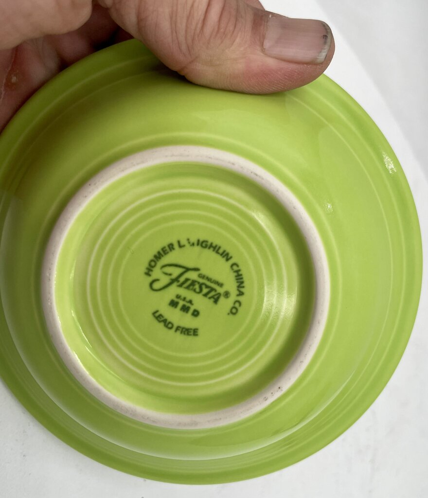 Fiesta Homer Laughlin Chartreuse Fruit/Dessert Sauce Bowl 5.3"
