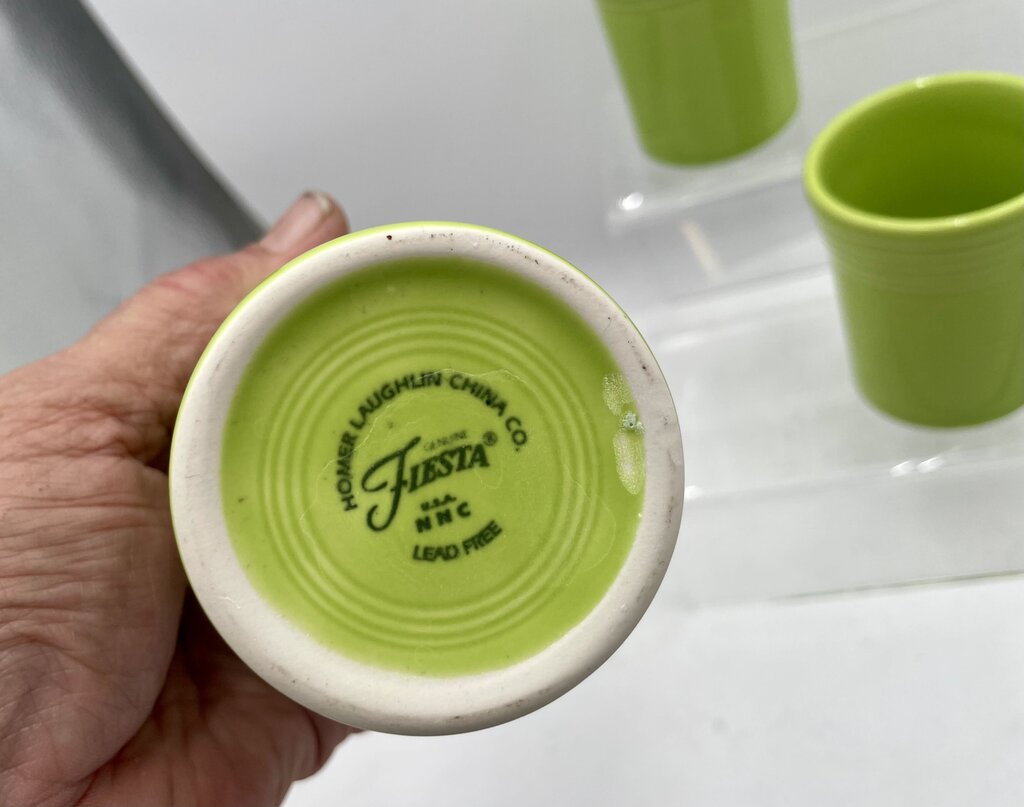 Fiesta Homer Laughlin Chartreuse Tumbler 6oz.