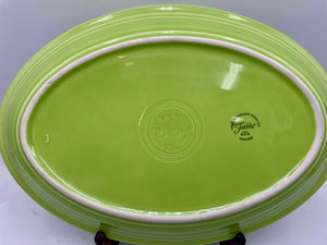 Fiesta Homer Laughlin Chartreuse Oval Platter 13.5"