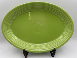 Fiesta Homer Laughlin Chartreuse Oval Platter 13.5"
