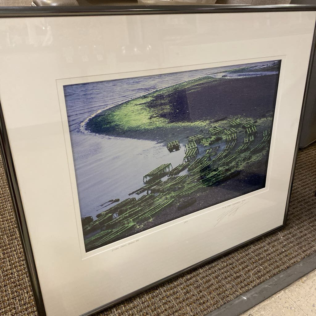 E. Loren Soderberg Oyster Racks, Tomales Bay 1/250 Signed Photograph