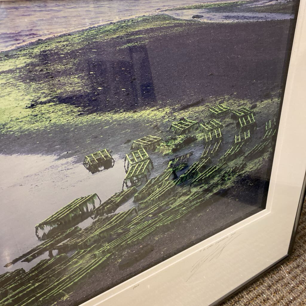 E. Loren Soderberg Oyster Racks, Tomales Bay 1/250 Signed Photograph