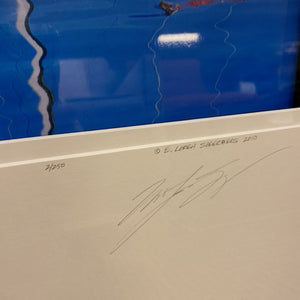 E. Loren Soderberg Tomales Bay Boat Reflection 2/250 Signed Photograph
