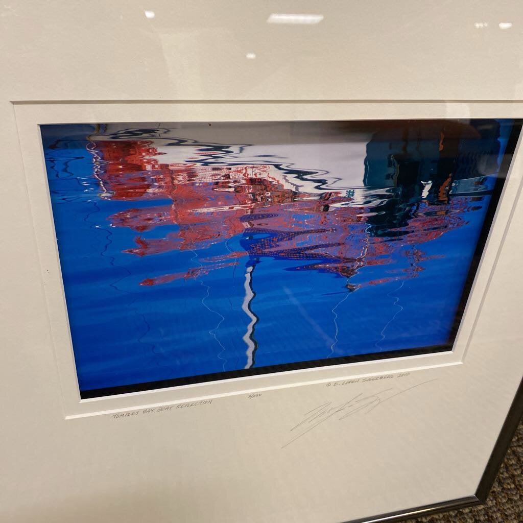 E. Loren Soderberg Tomales Bay Boat Reflection 2/250 Signed Photograph