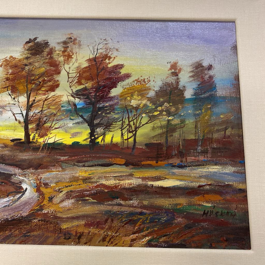 Svetla Haskova Czech Landscape Oil Painting Signed