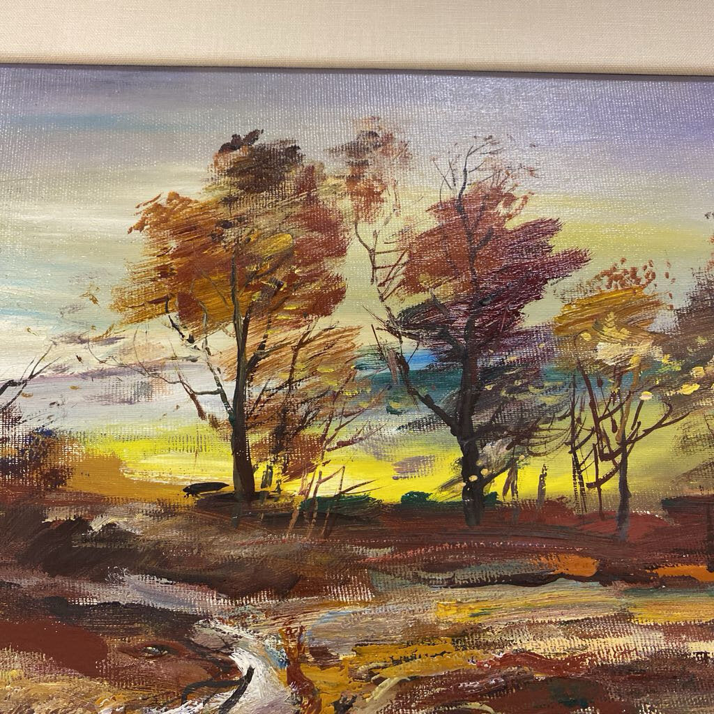 Svetla Haskova Czech Landscape Oil Painting Signed