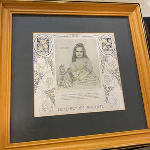 Carlos Schwab Le "Chic" Des Enfants Framed Art Print