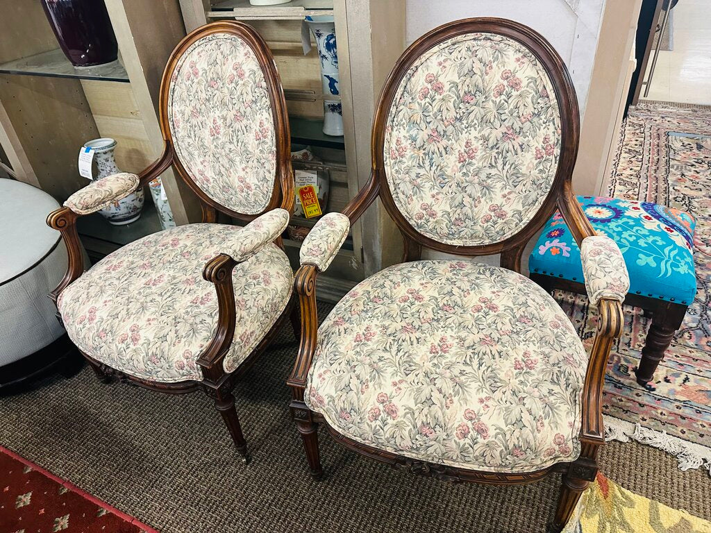 French Victorian Armchairs (pair)