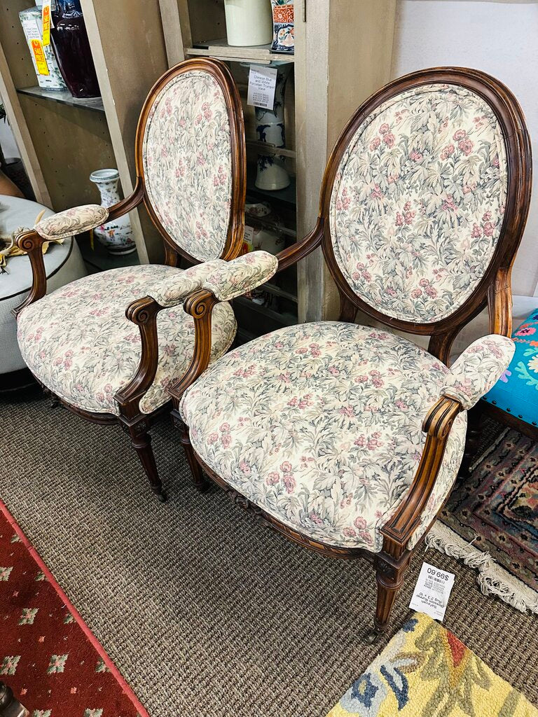 French Victorian Armchairs (pair)