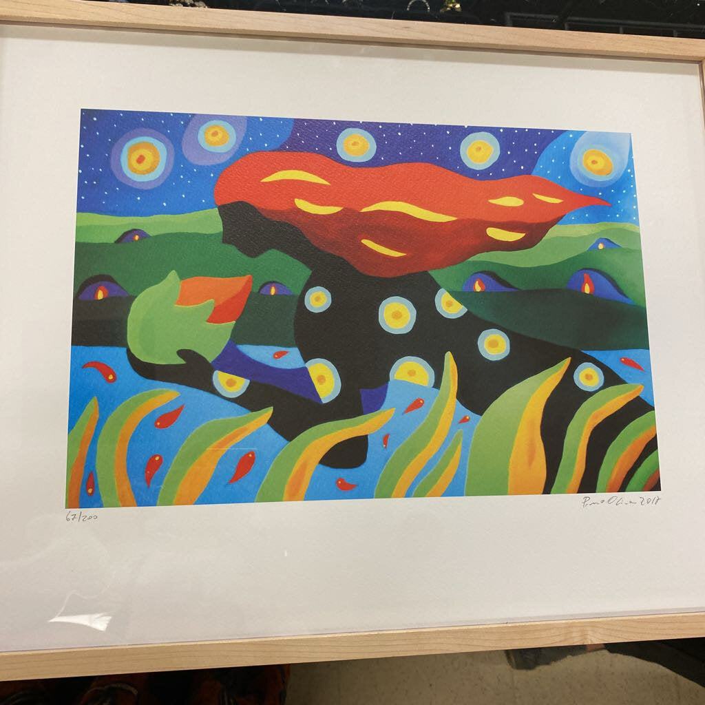 Pino Oliva Lithograph 67/200 Signed