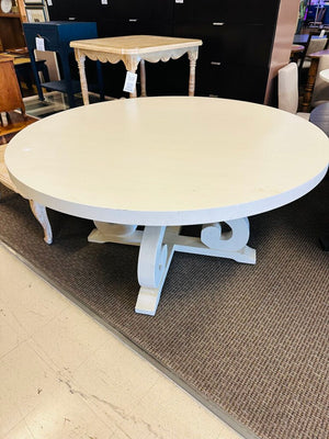 Stone White Round Dining Table 60x30